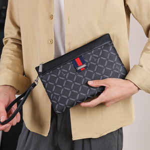 Bolso de Mano para Hombre, de Lujo, Alta Calidad, Cartera, Bolsa para Teléfono, Bolso de Negocios con Cierre de Cremallera en Cuero PU Impermeable - Product Image 2