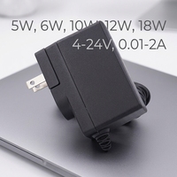 Alimentation à découpage AC/DC UE Electronic 5W 6W 10W 12W 5V 8V 12V 15V 20V 24V 0.2A 1.6A 2A avec prises interchangeables UK, US, EU, AU
