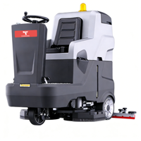 Nettoyeur de sols autoporté CleanHorse X9, alimenté par batterie, réservoir de 175 L, double brosse, faible bruit, pour le nettoyage des sols d'hôtel