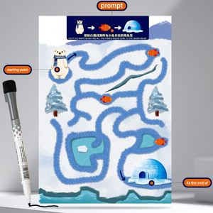 Libro Educativo de Actividades Divertidas para Niños, con Lápiz de Escritura Borrable para Practicar el Control - Product Image 3