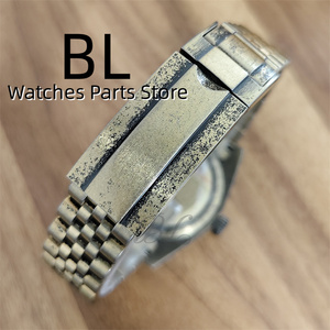 Montre BLIGER Personnalisable Vintage Bronze Diving Style NH35A Auto Mech Sapphire Crystal Snowflake Hand - Product Image 4