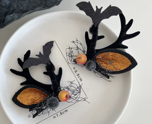 Pinzas para el Cabello con Diseño de Fantasmas de Dibujos Animados para Halloween, Pasadores de Tela para Disfraces, Accesorios de Disfraces de Murciélagos y Brujas para Niños - Product Image 5