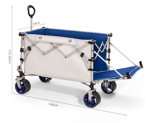 Toptan Katlanabilir Açık Hava Kamp Arabası Katlanabilir Kamp Arabası Tekerlekli Yiyecek Arabası Katlanabilir - Product Image 2