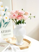 Vase en verre moderne français de haute qualité fait à la main RYLAVA, décoration d'intérieur, vase de table hydroponique pour mariage