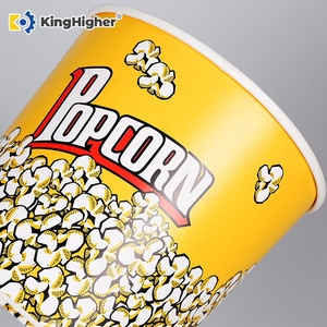 Cubetas de Palomitas de Maíz Desechables con Logotipo Personalizado, 32oz, 46oz, 64oz, 85oz, Vasos Redondos de Papel, Cajas de Empaque Personalizadas para Palomitas - Product Image 3