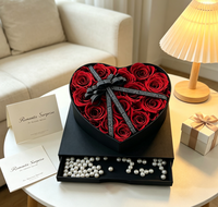 Coffret cadeau de luxe durable, roses réelles conservées dans une boîte cadeau, cadeau pour la Saint-Valentin