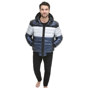 Chaqueta acolchada de invierno de alta calidad para hombre, nueva moda de moda con logotipo frontal con cuello levantado, hecha en Pakistán - Product Image 1