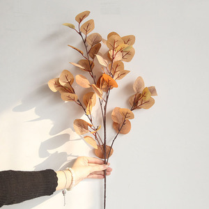 AE001 bán buôn trang trí đám cưới follaje Nhân Tạo Màu Xanh lá cây bạch đàn Táo lá 84cm - Product Image 5