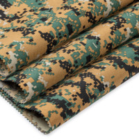 Tissu tissé 100 % polyester 1000D imprimé camouflage Cordura, enduit PU imperméable, anti-déchirure, tactique extérieur
