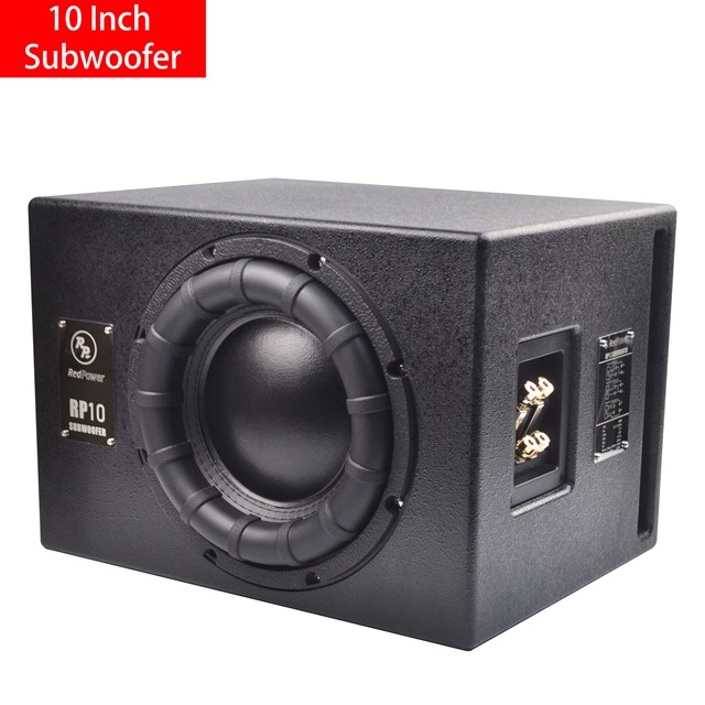Penhui 10 Inch Car Subwoofer Box Amplifier 300w+300W Strong Bass Active Subwoofer Speaker Audio Sound System Factory Direct