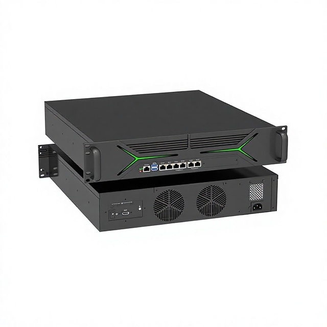 12th-Gen Core 2U Rack-Mount Network Security Platform I3/i5/i7 Industrial PC Host Model 2U6L-ADL Six Gigabit VPN Firewall