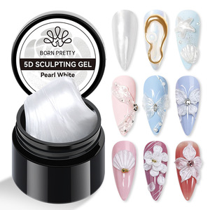Gel de Sculpture 3D pour Ongles Blanc Perle Sans Résidu Texture Bonbon Gel de Modelage et de Sculpture des Ongles en Pot pour Manucure Vente en Gros - Product Image 3