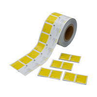 Rouleau de papier laminé en aluminium enduit personnalisé anti-alcool, lingettes humides pour le nettoyage des glaces, matériau d'emballage de qualité médicale