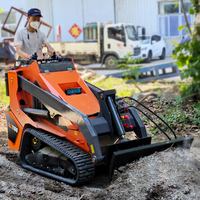 Mini-chargeuse sur chenilles XC1100 de 1 tonne, engin de terrassement, moteur Kubota, boîte de vitesses, mini-chargeuse