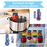 Groothandel 16 Oz glazen conservenpotten met makkelijk te openen draaidopjes, 6-pack voor jam, augurken en voedselopslag
