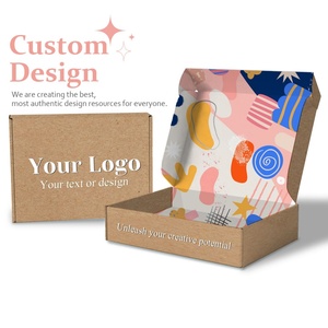 Cajas de Envío de Papel Kraft Corrugado Plegable, Reciclado, para Pequeñas Empresas, con Logotipo Personalizado Impreso - Product Image 5
