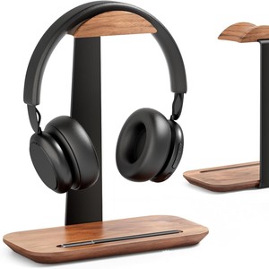 Wooden Headphone <b>Stand</b> Desktop Wireless Headphone Holder Solid Wood Display Rack For Headphones Electronic Products - Product Image 1