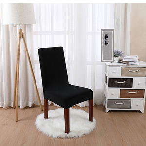 Black Spandex Stretch <strong>Chair</strong> Slipcover <strong>6</strong>-<strong>Seater</strong> Universal Removable Washable <strong>Dining</strong> <strong>Chair</strong> <strong>Cover</strong> Houss De Chaise - Product Image 4