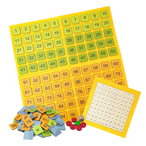 Il giocattolo per il calcolo del conteggio interattivo della scheda di apprendimento della matematica dei Montessori esplora i numeri 1-100 regalo educativo per la scuola materna - Product Image 4