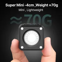 Ulanzi L2 Mini COB LED lampe de photographie Dimmable 360 ° diffuseur en nid d'abeille couleur pour caméra vidéo DSLR matériau ABS