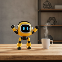 Robot con IA DeepSeek - Interacción de Voz Inteligente en 37 Idiomas, Mascota IA de Escritorio con ChatGPT, Regalo Tecnológico para Niños y Adultos