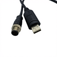 Câble d'extension d'alimentation COMTON USB AM vers M12 5P, étanche, câble RS232 avec puce FTDl