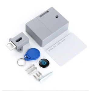 Drawer Sensor <b>Lock</b> Gray Plastic Furniture <b>Lock</b> Easy Installation For Drawers And <b>Cabinets</b> - Product Image 1