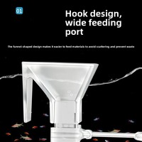 Tube d'alimentation automatique pour aquarium en plastique avec nourriture flottante pour crevettes et poissons, accessoire d'aquarium