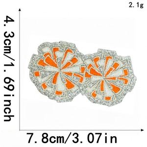 <b>Iron</b> on Embroidered Glitter Edge Macaroon Colors Christmas Fireworks Patch for Hat Hoodies Decoration - Product Image 6