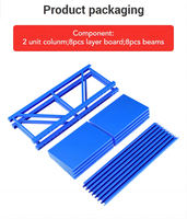 Étagère de stockage multi-usages en acier laminé à froid, robuste, capacité de charge de 300 kg, sans boulons, facile à assembler, pour entrepôt