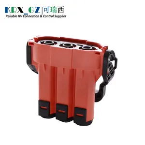 Automotive 200A New Energy Vehicle HV Electrical Connector High Current HVIL Connector 2 Pole High Voltage Waterproof Connector