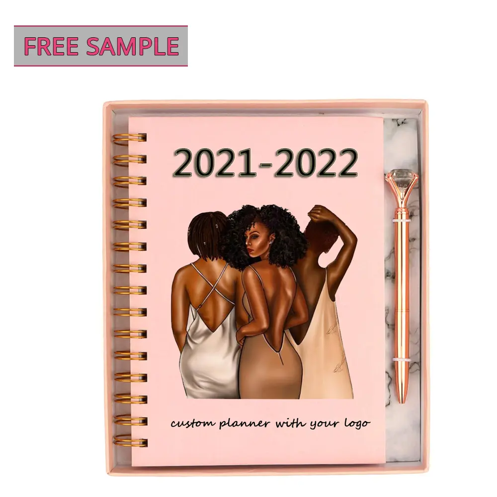 Free Sample Custom Travel Notebooks Planner Book Private Label Journals Planners Diary Dotted Blank A5 Notebook Journal