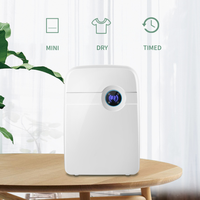 Déshumidificateur de réservoir d'eau électrique portable OEM/ODM 2,5 L pour bureau à domicile Affichage LCD Déshydratant de purification d'air thermoélectrique USB