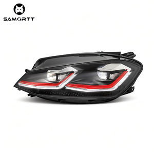 พวงมาลัยแบบไดนามิก LED ไฟหน้าเลนส์ DRL ลำแสงคู่ไบซีนอนชุดประกอบ HID สำหรับ MK7.5กอล์ฟ <span class=keywords><strong>GTI</strong></span> 7.5 2017-2020 6000K 12V - Product Image 1