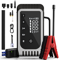 8-IN-1 Car Jump Starter with Air Compressor 3000A Fast Charging Power Bank Digital Screen Tire Inflator Vacuum Cleaner