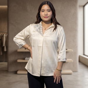 Camisa de Moda para Mujer, Mezcla de Algodón, Manga Larga, Estilo Diario Informal, Compre Directamente del Proveedor - Product Image 2