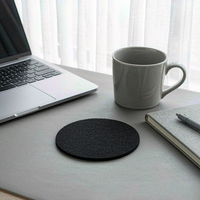 Sous-verres ronds en feutre, design OEM, logo personnalisé, absorbants