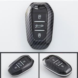 Usine sur vente ABS en Fiber De carbone Voiture <span class=keywords><strong>Clé</strong></span> Housse <span class=keywords><strong>Porte</strong></span>-clés Pour <span class=keywords><strong>Peugeot</strong></span> 508 2008 3008 408 <span class=keywords><strong>Porte</strong></span>-3 boutons - Product Image 6