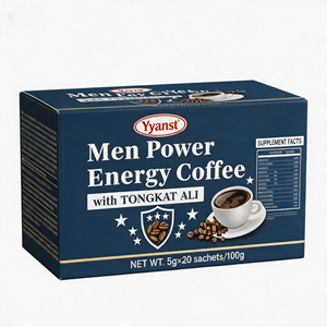 Café Diario para la Vitalidad Masculina con Tongkat Ali 100g 5g*20 Sobres, Bebida Instantánea de Bienestar con Infusión Herbal - Product Image 2