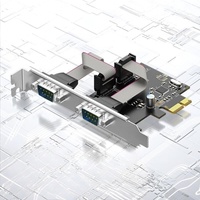 Tarjeta de Expansión PCI-E a 2 Puertos RS232 para Computadora de Escritorio e Impresora