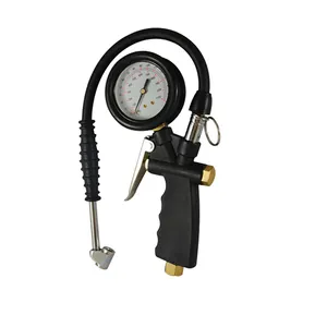 Reifen Manometer Aufblasen Gun Auto Reifendruck-pistole Inflator mit Druck Gage und Dual Fuß Magnetspannplatte