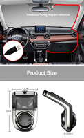 Caméra de tableau de bord USB FHD 1080P, caméra cachée grand angle, caméra de tableau de bord ADAS, caméra de tableau de bord USB, boîte noire de voiture, DVR de voiture
