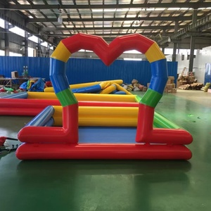 Piscina Inflable Cuadrada Todo en Uno con Tobogán <span class=keywords><strong>de</strong></span> Agua y Soplador, Incluye Kit <span class=keywords><strong>de</strong></span> Reparación para Uso Comercial al Aire Libre para Niños - Product Image 2
