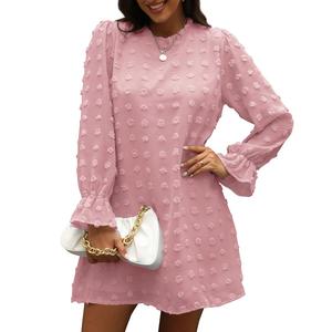 Vestido Casual Holgado <span class=keywords><strong>de</strong></span> Gasa con Cuello <span class=keywords><strong>Peter</strong></span> <span class=keywords><strong>Pan</strong></span> y Mangas Campana, Estilo Retro-Chic, Novedades <span class=keywords><strong>de</strong></span> Verano - Product Image 6