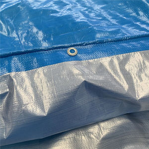 Superior Quality 100% Waterproof Heavy Duty Tarp Poly <strong>Material</strong> <strong>Blue</strong>/Silver Tarpaulin Sheet with All Specifications - Product Image 4