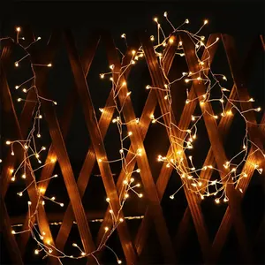 100/200led Afstandsbediening Vuurwerk Fairy String Usb Starburst Licht Vakantie Koperdraad Licht Bruiloft Xmas Ornament
