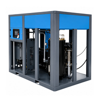 Compresseur à vis VFD 110KW 150HP 7-10Bar IP54, compresseur d'air rotatif à vis à fréquence variable, utilisation industrielle générale