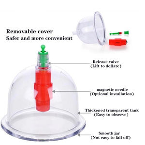 Traditionelle chinesische medizinische Geräte Hijama Schröpfen Tasse ABC Marke Schröpfen Tasse Set - Product Image 3