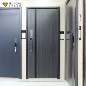 Portes de Sécurité Extérieures Pivotantes en Acier de Haute Qualité pour Maison, <span class=keywords><strong>Porte</strong></span> <span class=keywords><strong>d</strong></span>'<span class=keywords><strong>Entrée</strong></span> Principale en Métal et Aluminium - Product Image 5