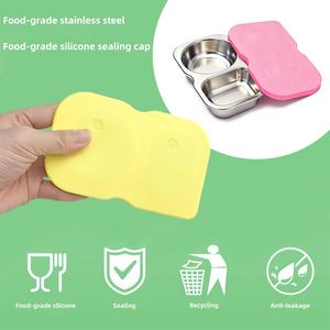 Lonchera Infantil de Acero Inoxidable 304 con Tapa de Silicona, Hermética, para Niños - Product Image 4